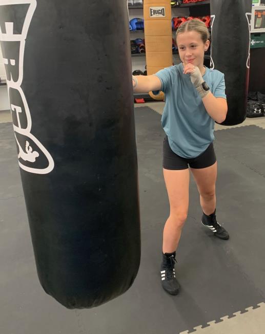 Malie shows her punching power